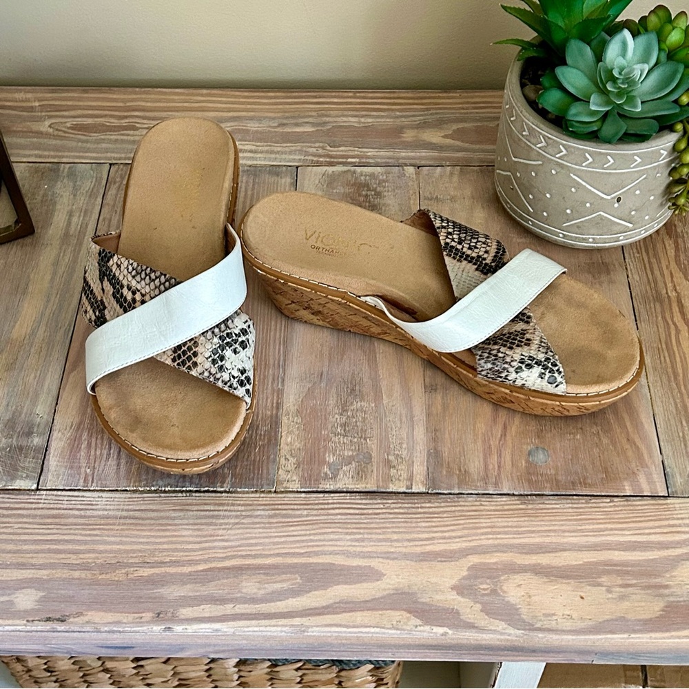 Vionic Montego Leather Platform Wedge Sandal - image 2